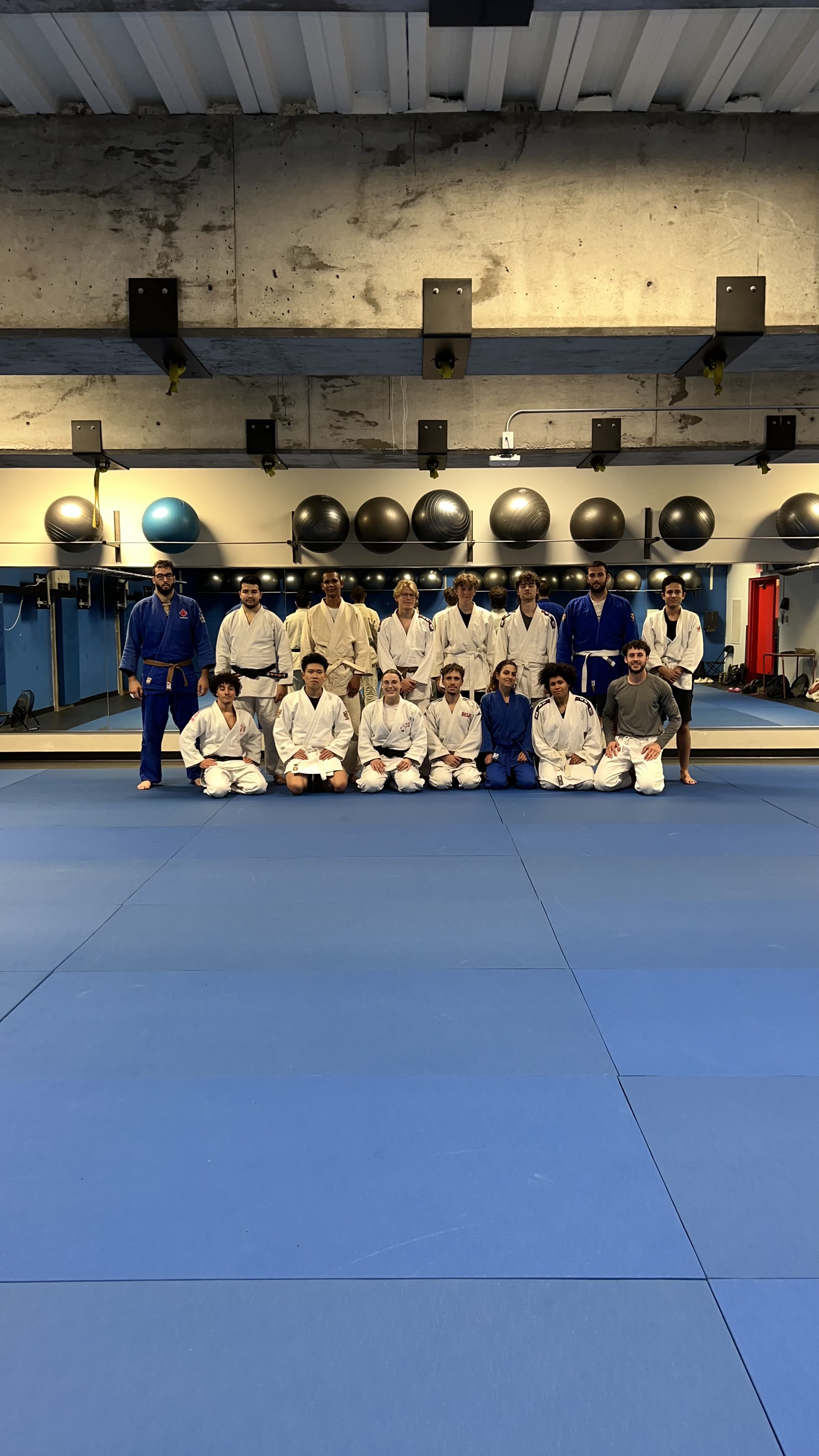 L'équipe officielle du Club de Judo de l'Université de Montréal